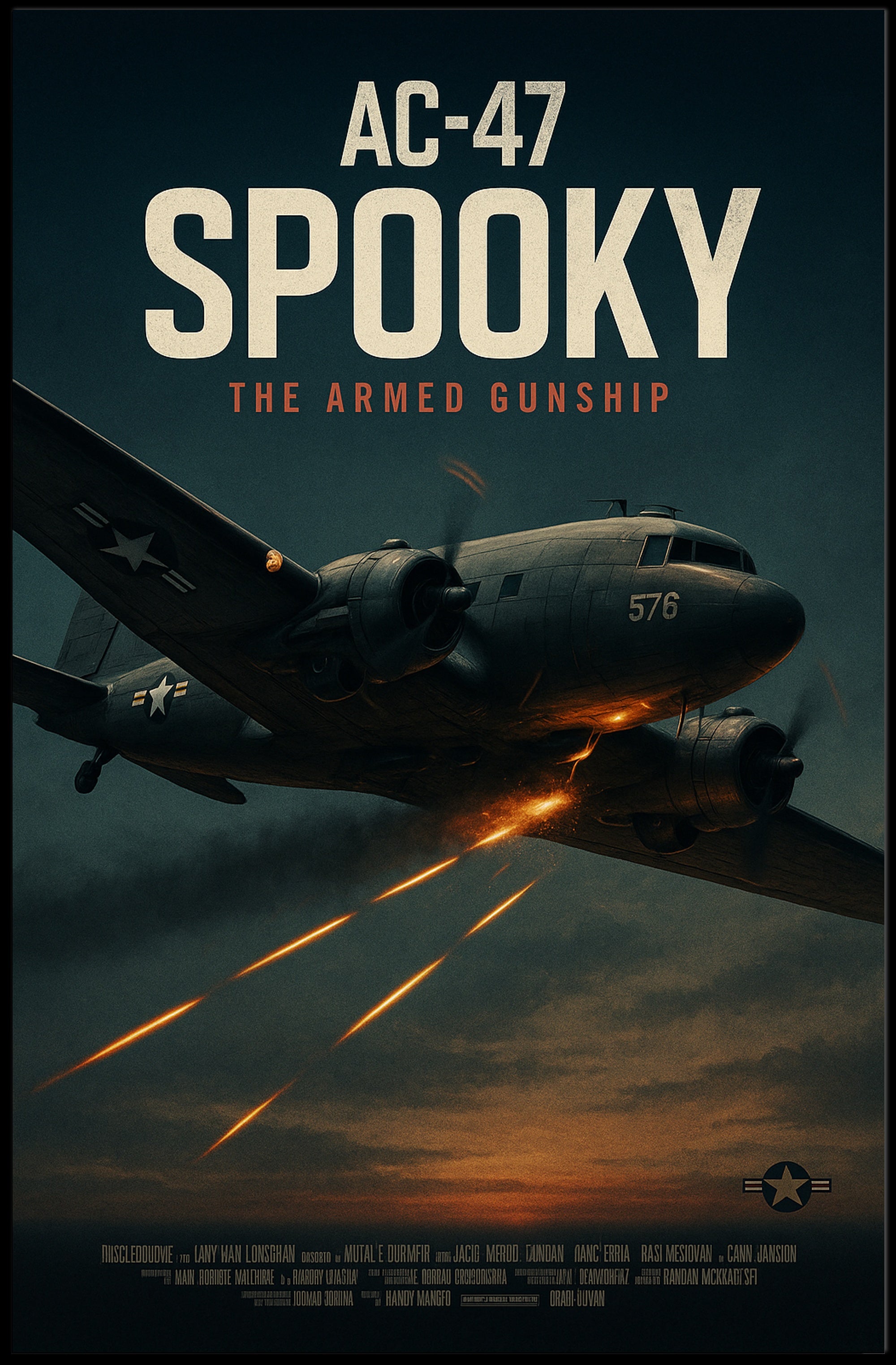 AC-47 Spooky Military Recruitment Poster PosterGoat