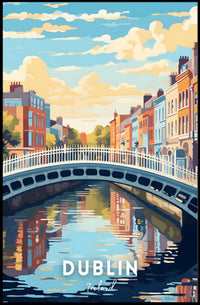 Scenic View of Dublin Poster