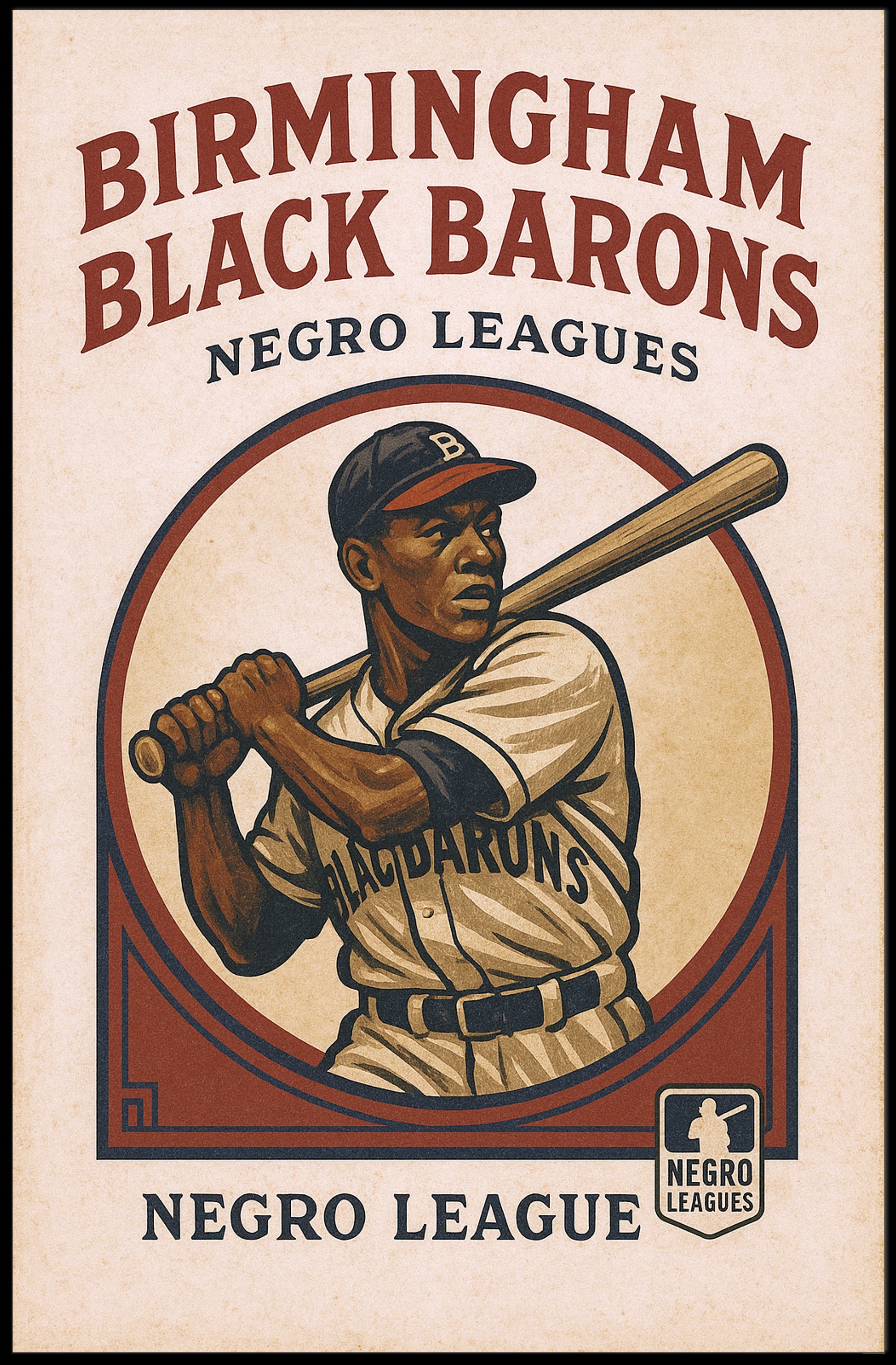 Birmingham Black Barons Negro Leagues Poster PosterGoat