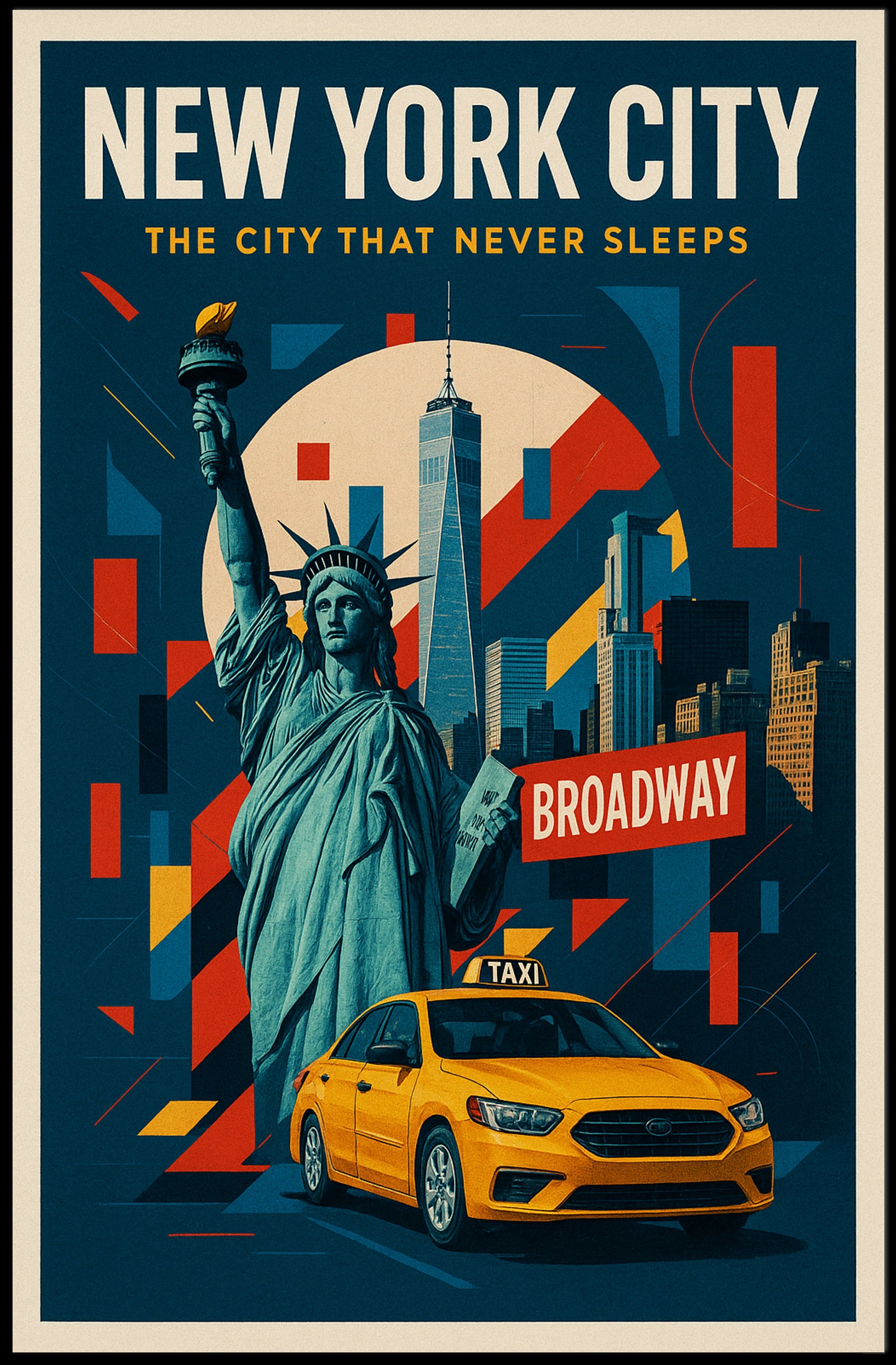 New York City The City That Never Sleeps Poster PosterGoat