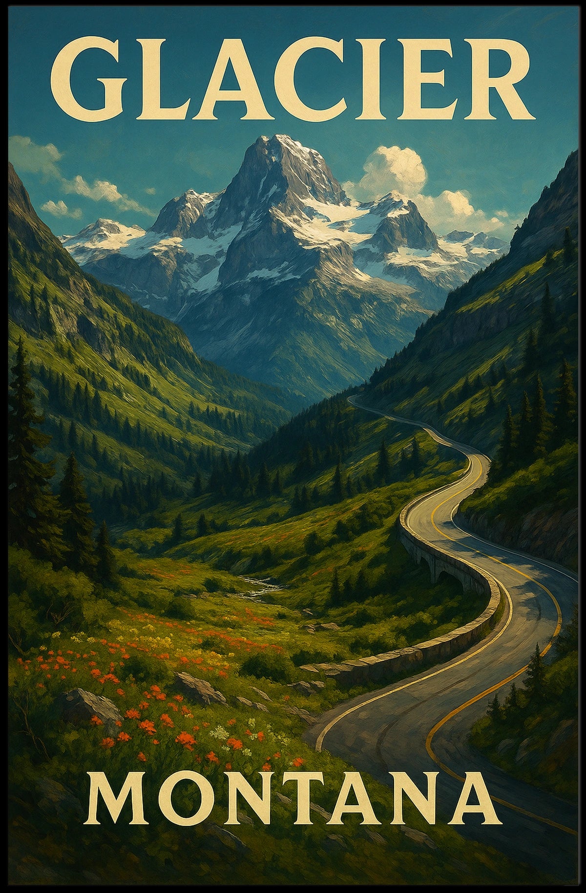 Glacier National Park Montana Poster