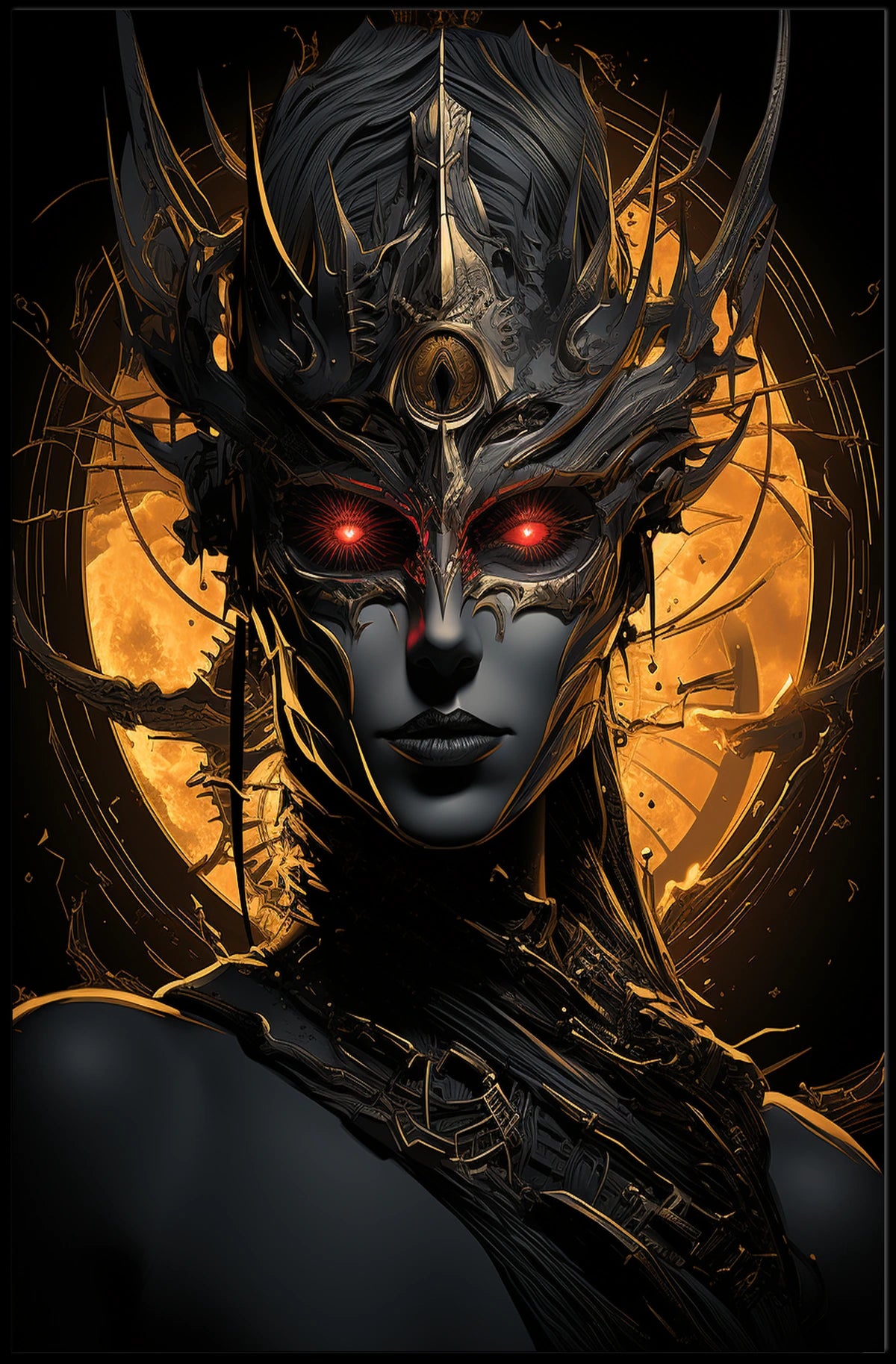 Ethereal Empress Of The Night Poster