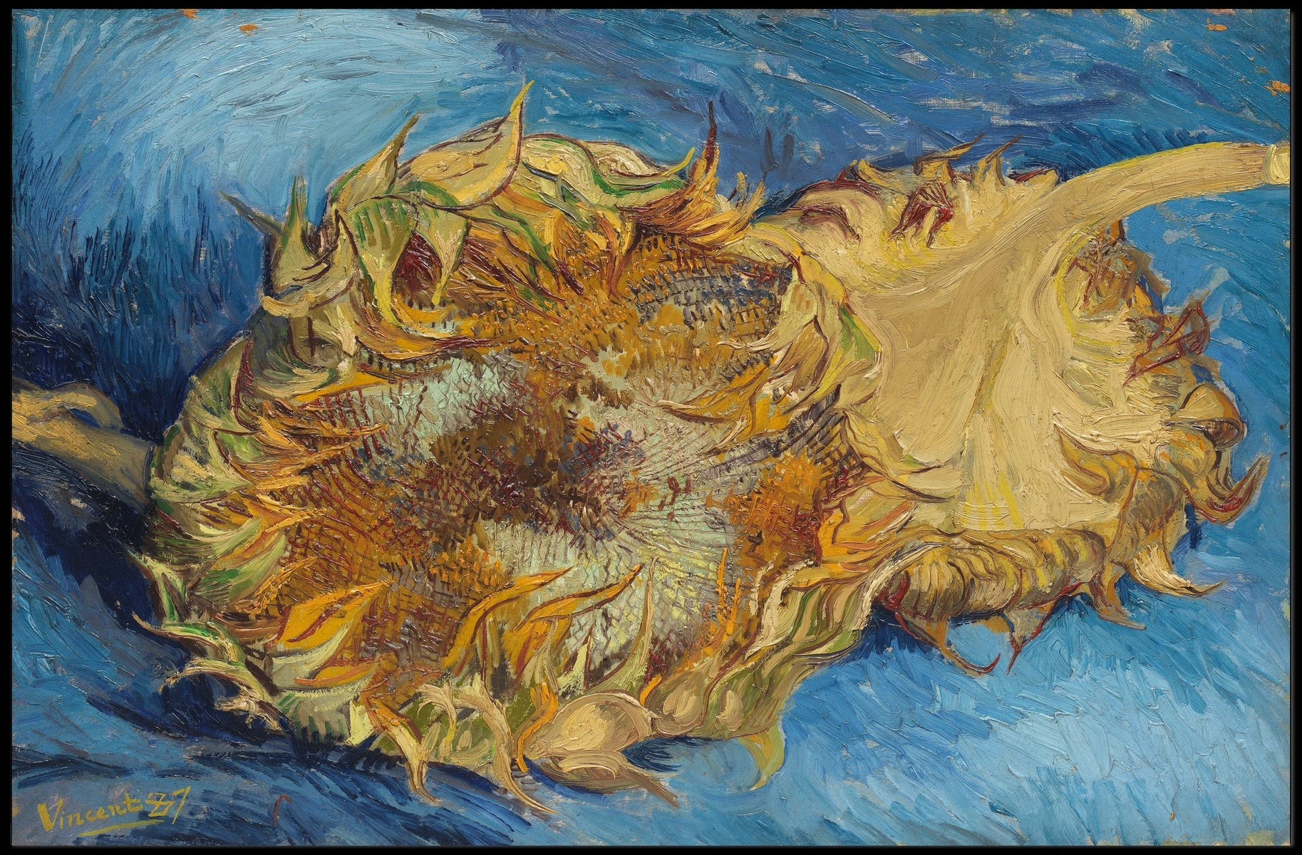 Sunflowers in Vibrant Brushstrokes Artistic Poster