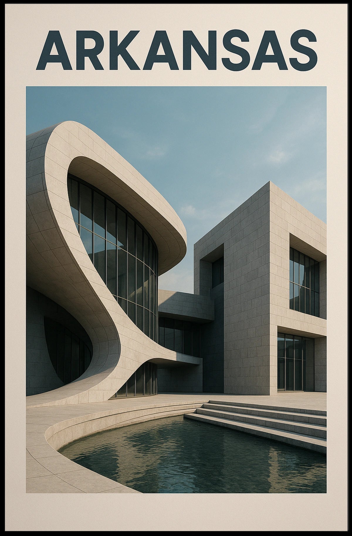 Modern Architecture In Arkansas Modern Poster