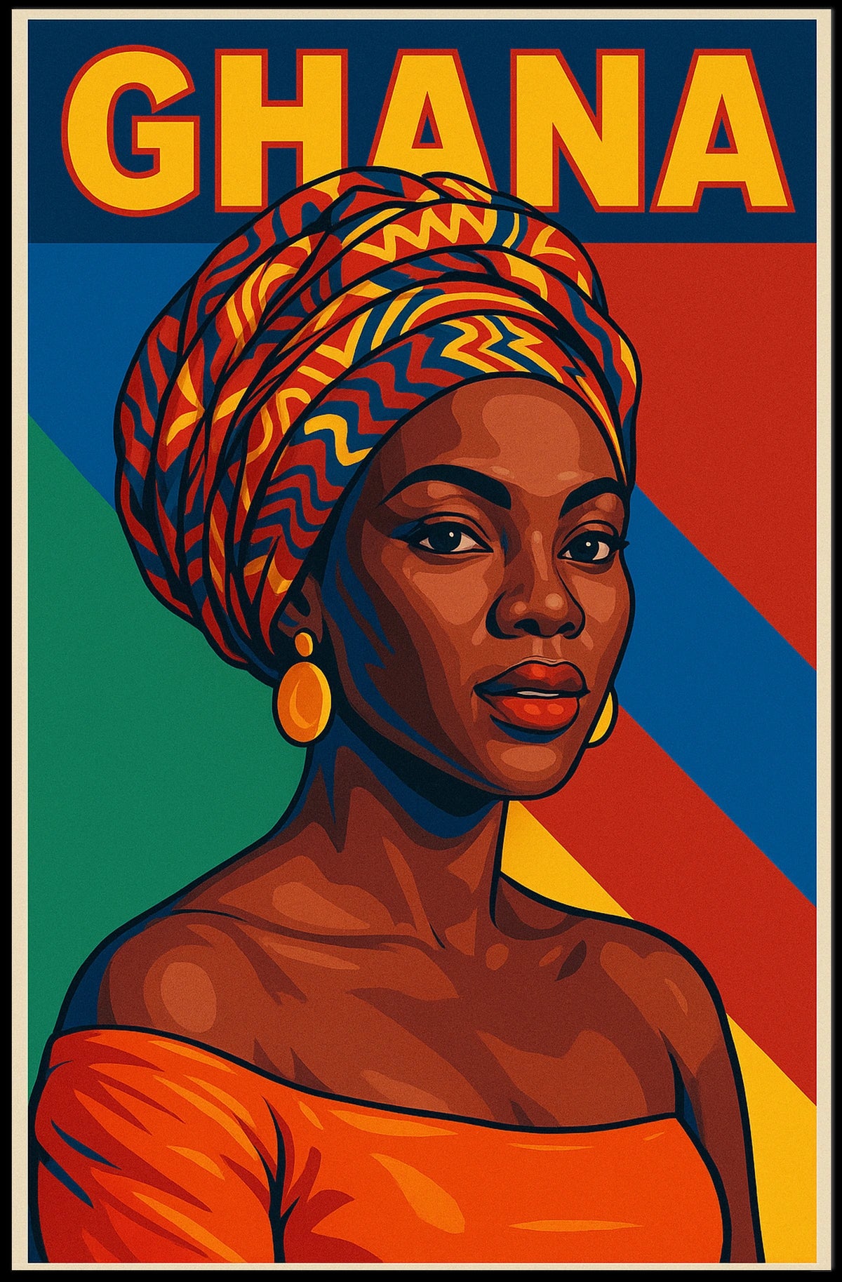 Ghanaian Elegance Poster