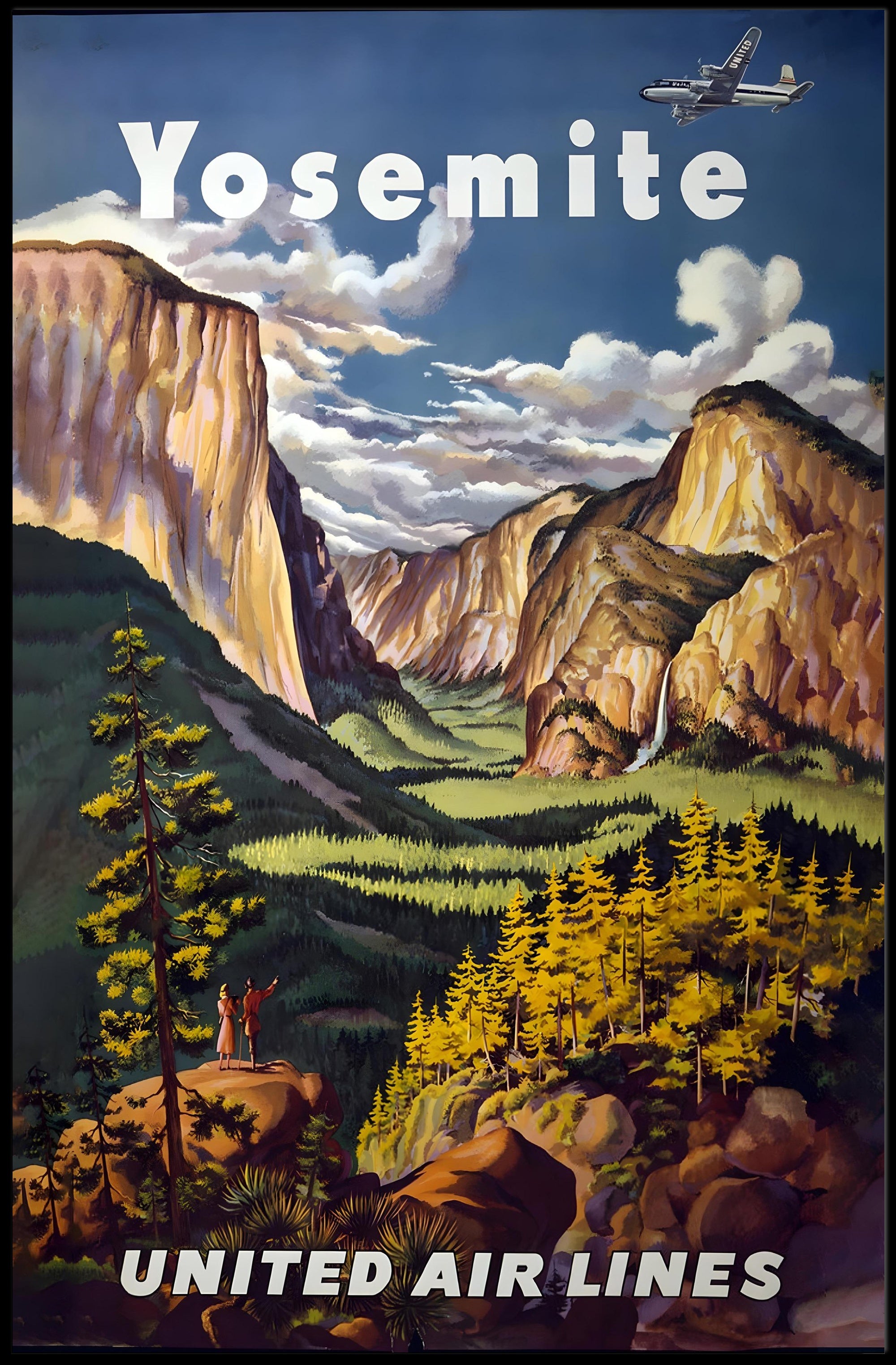 Yosemite National Park Adventure View National Park Poster