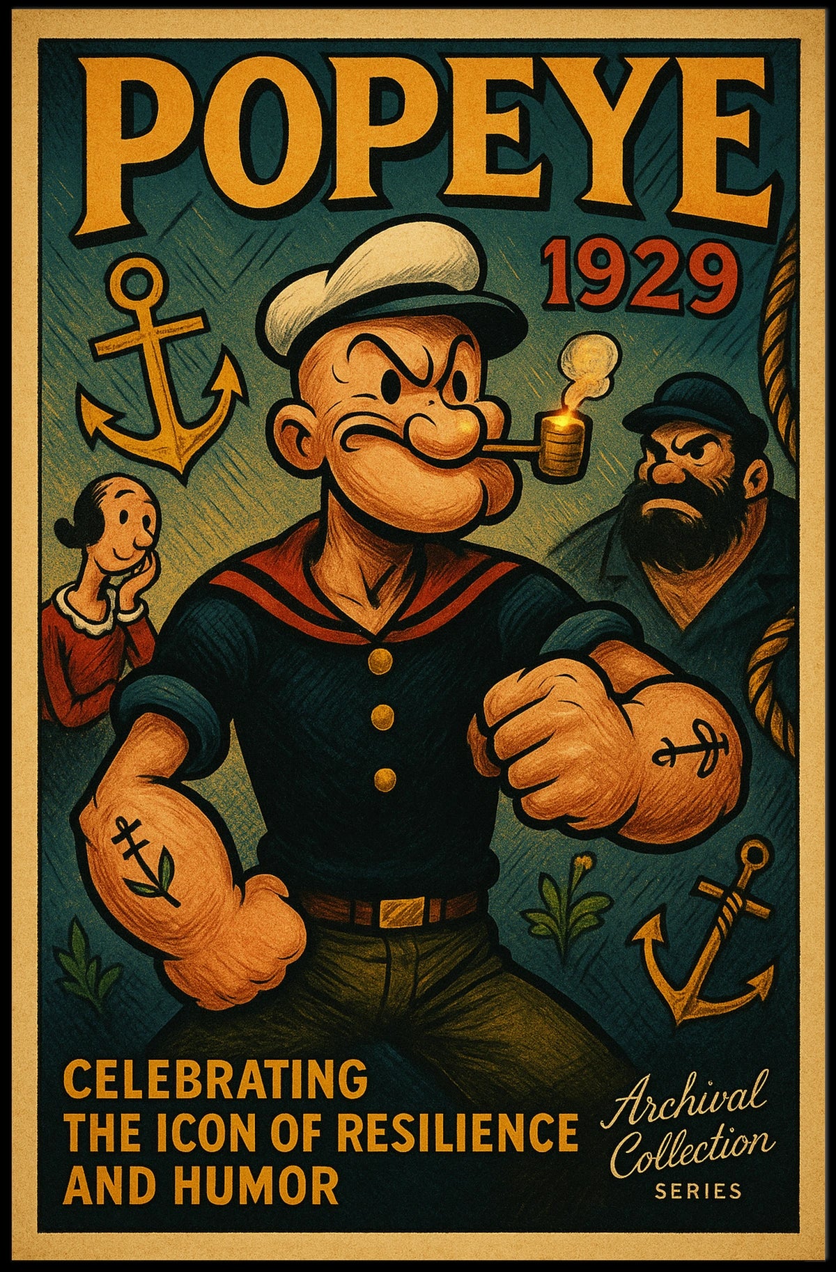 Popeye 1929 Art Poster POP-155