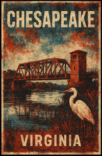 Chesapeake Tranquility Vintage Travel Collectors Poster
