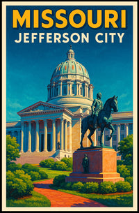 Missouri State Capitol In Jefferson City Poster