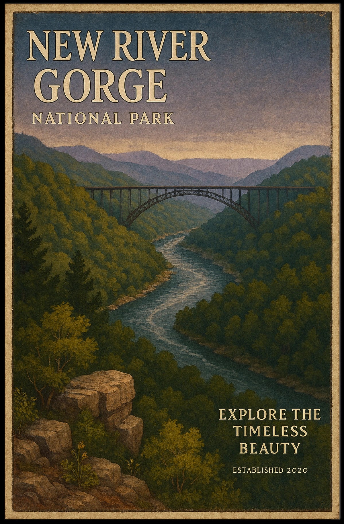 New River Gorge National Park Poster
