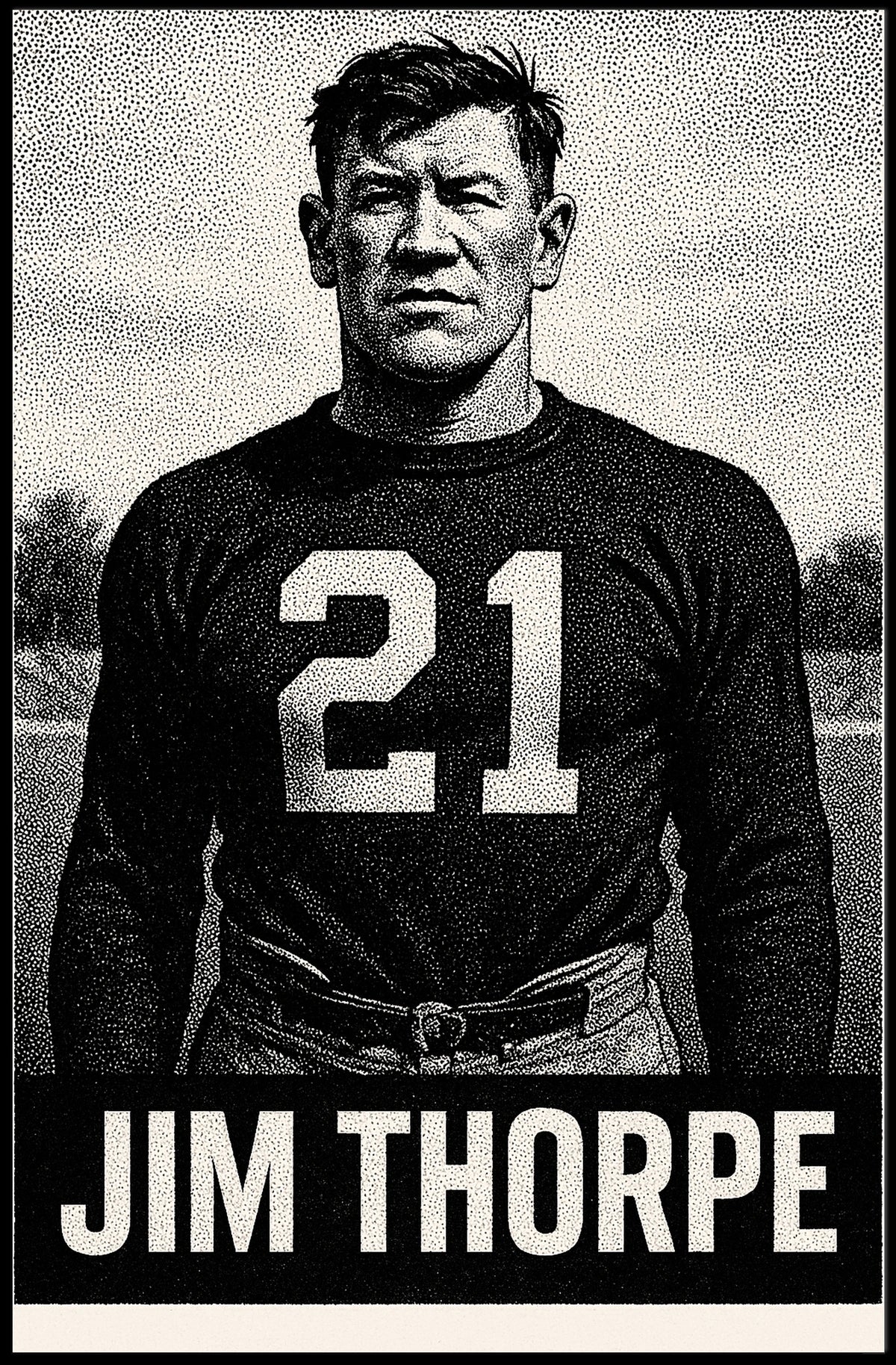 Jim Thorpe Legendary Athlete Poster