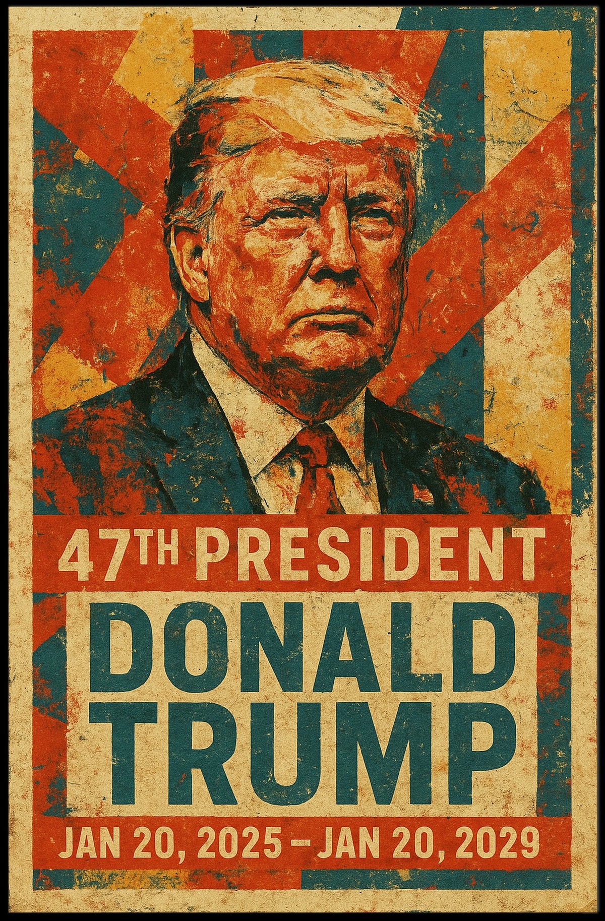Trump Strength Patriotic Vintage Ads Poster
