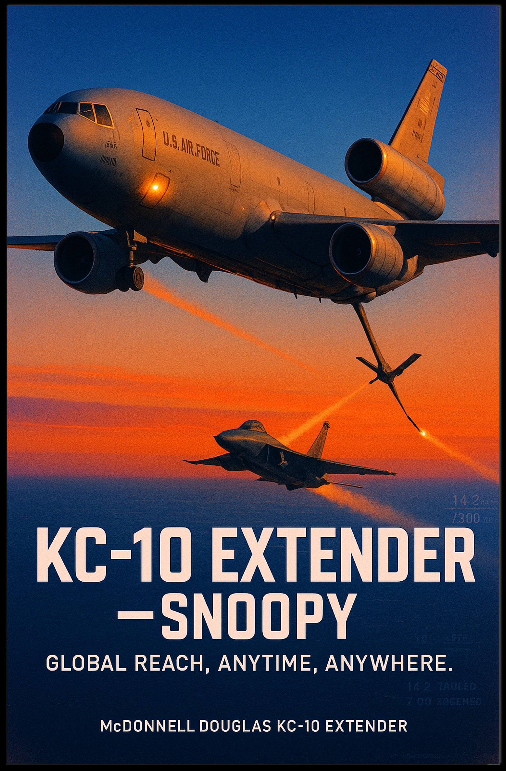 KC-10 Extender Global Reach Poster PosterGoat