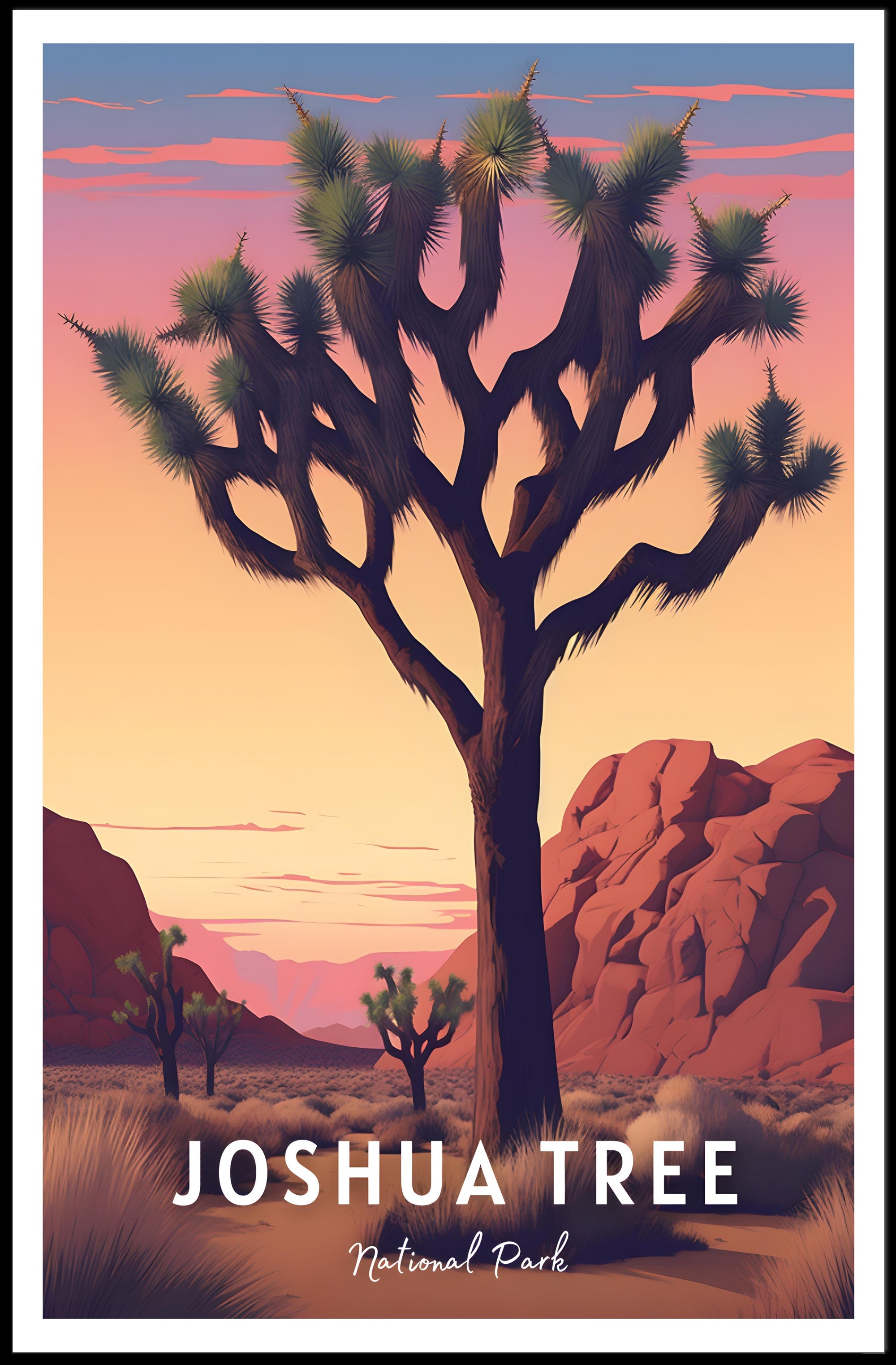 Joshua Tree National Park Scenic Poster Print
