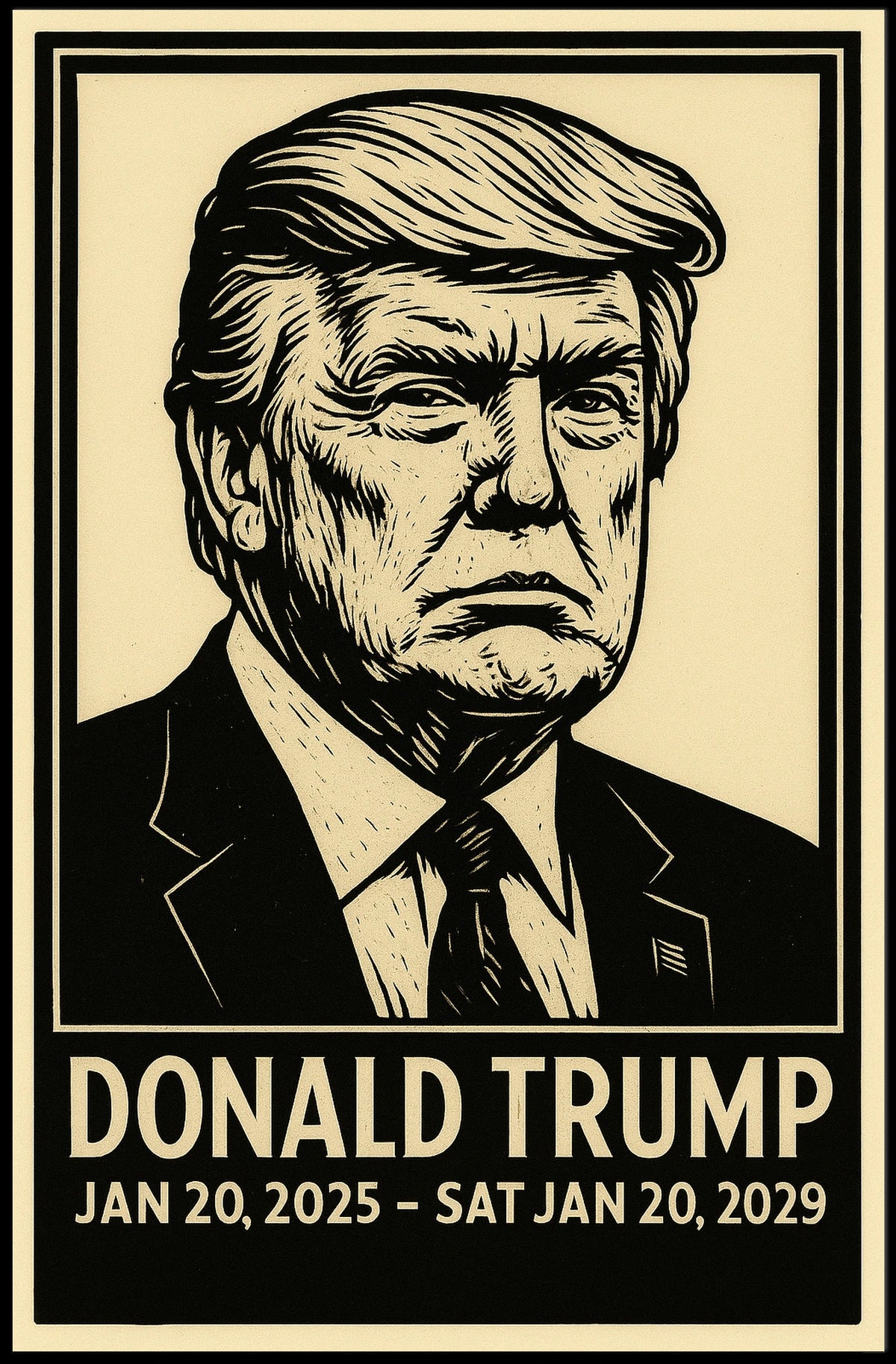Donald Trump Presidential Term Poster