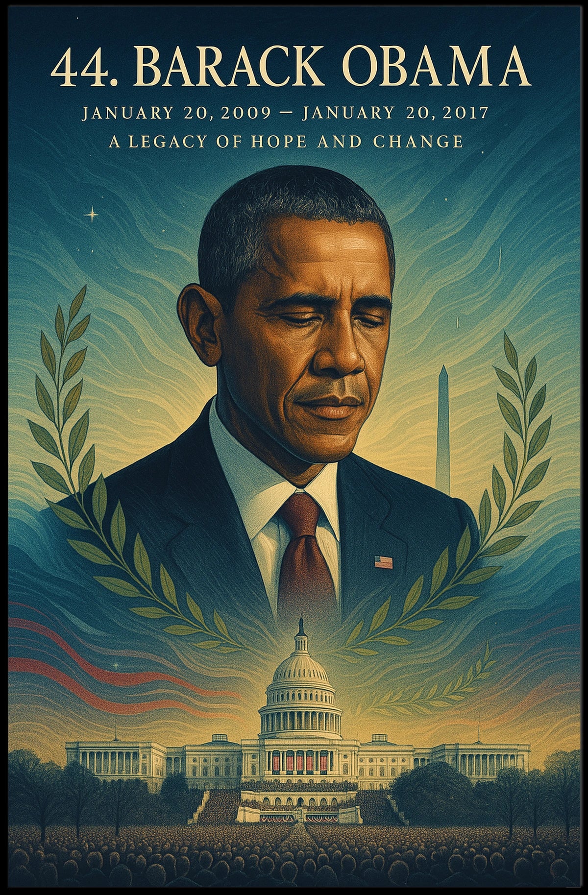 Legacy of Hope: Obama Era Presidential Poster