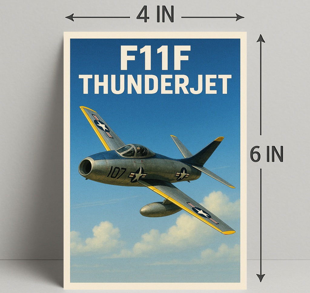 F11F Thunderjet Poster PosterGoat