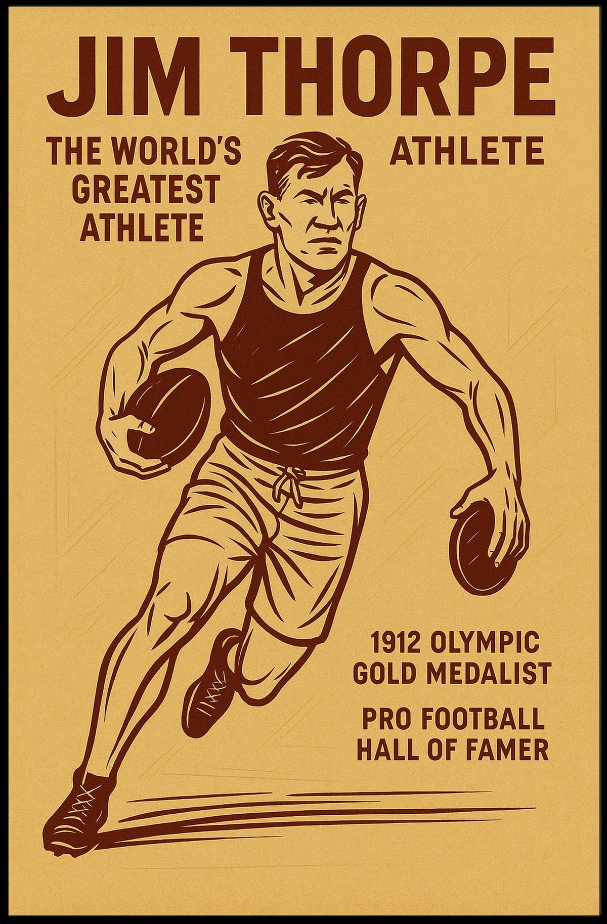 Celebrating Jim Thorpe Worlds Greatest Athlete Jim Thorpe Poster