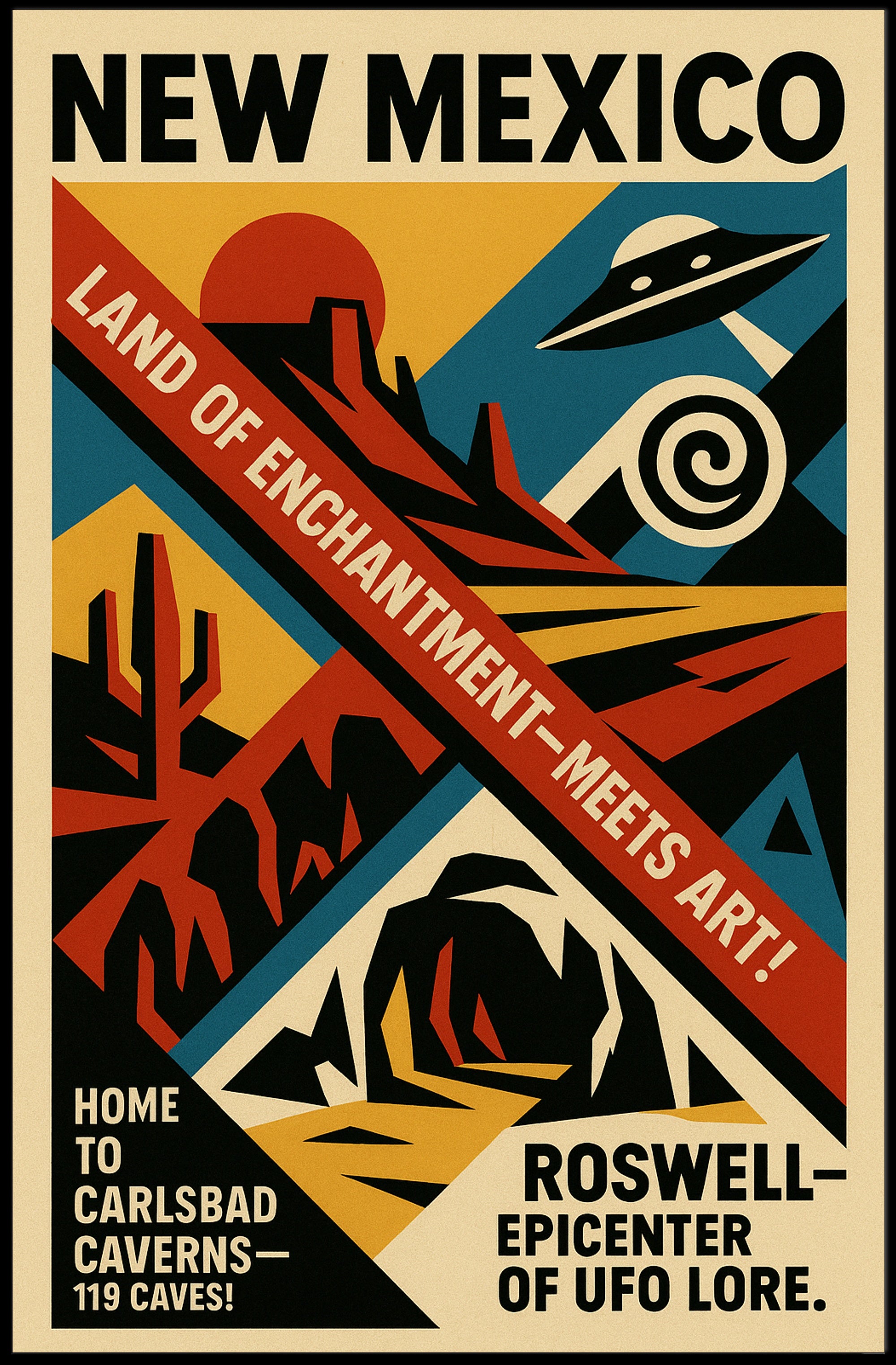 New Mexico Land of Enchantment Poster