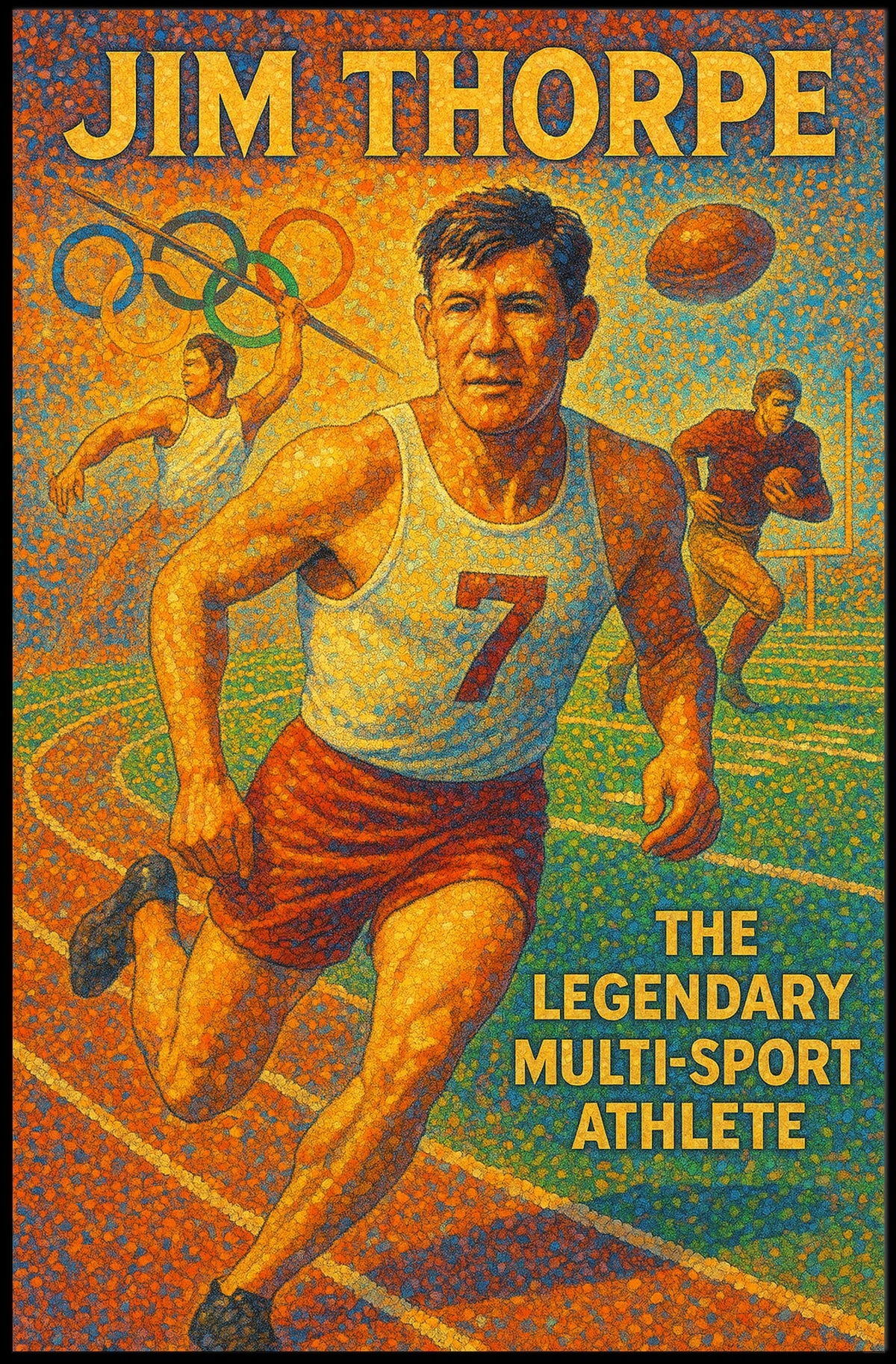 Jim Thorpe Celebrating a Sports Legend Poster