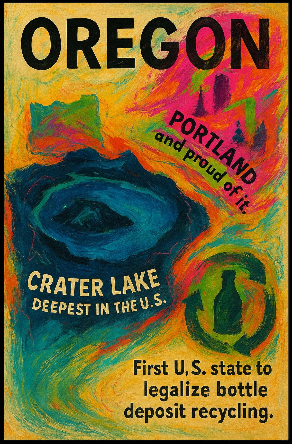 Oregon Pioneer In Environmental Poster