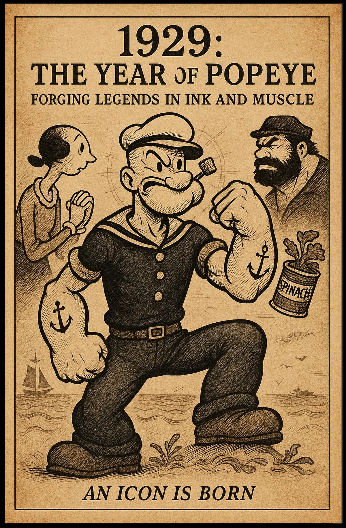 Popeye 1929 Art Poster POP-96