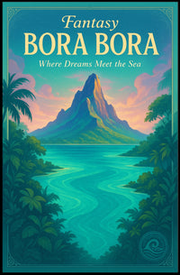 Bora Bora Dreamscape Travel Poster PosterGoat