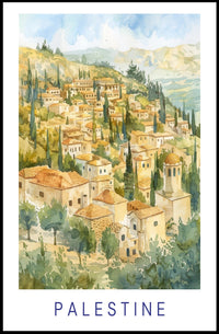 Palestinian Village Scenic Art: Cultural or Heritage Poster PosterGoat