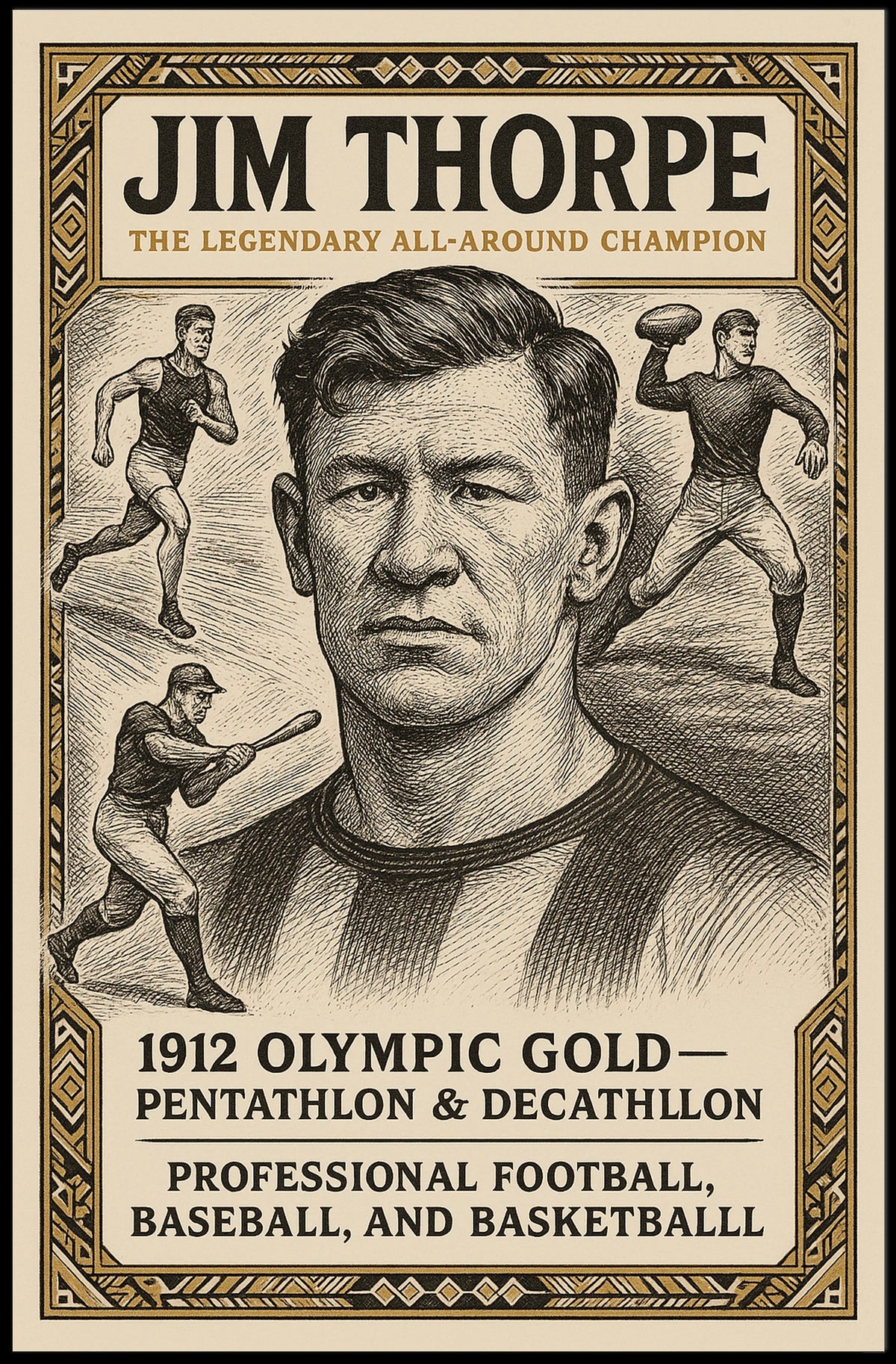 Celebrating a Legendary Athlete Poster