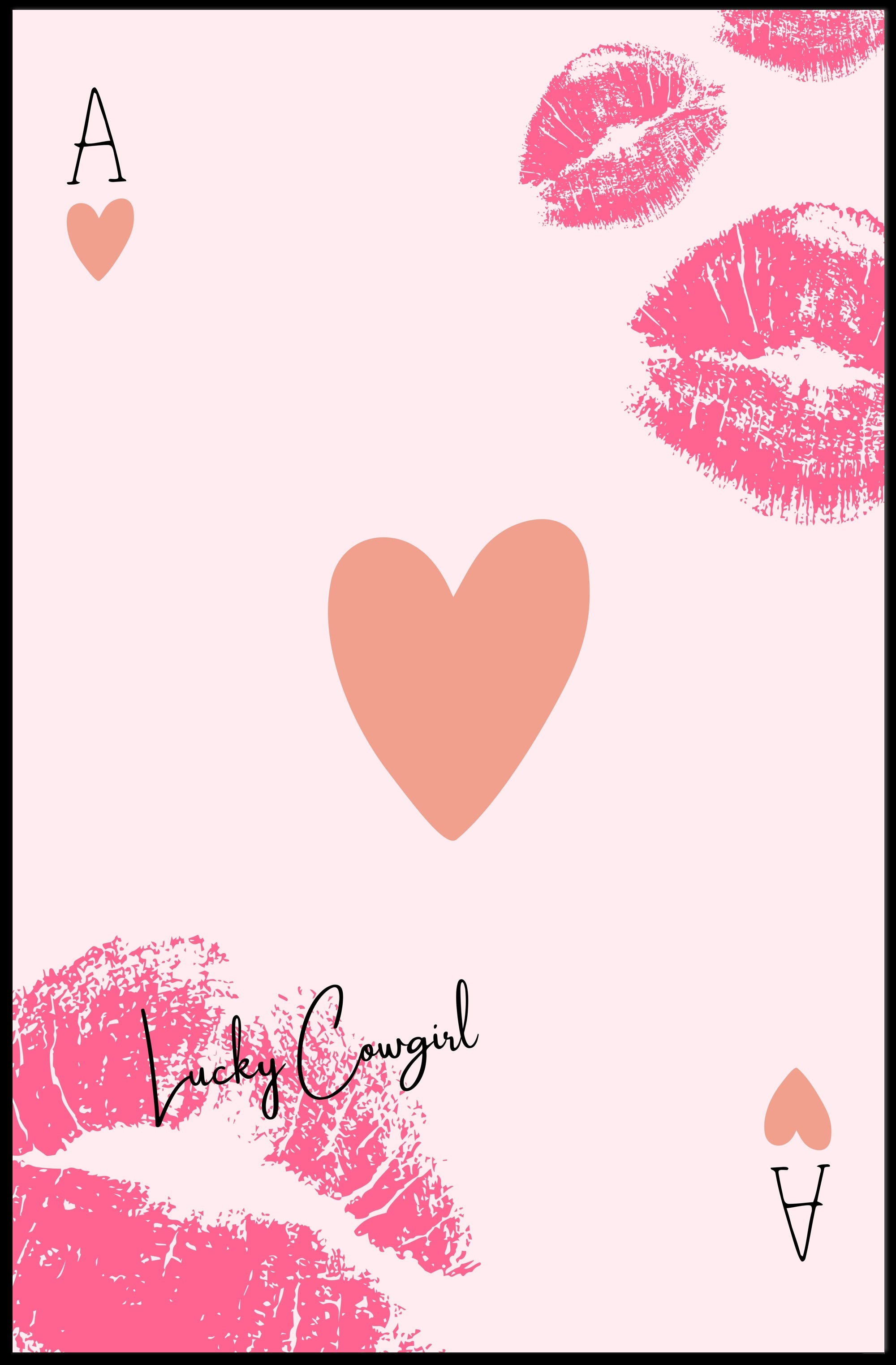 Lucky Cowgirl Pop Art Poster PosterGoat