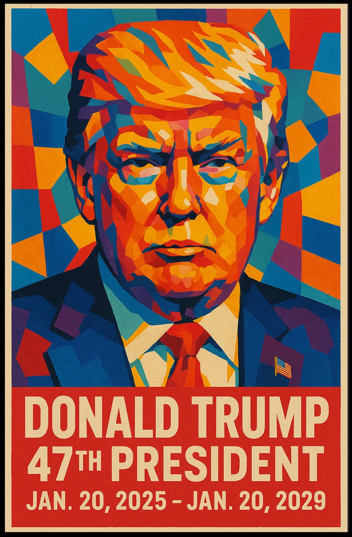 Donald Trump 47th President Poster