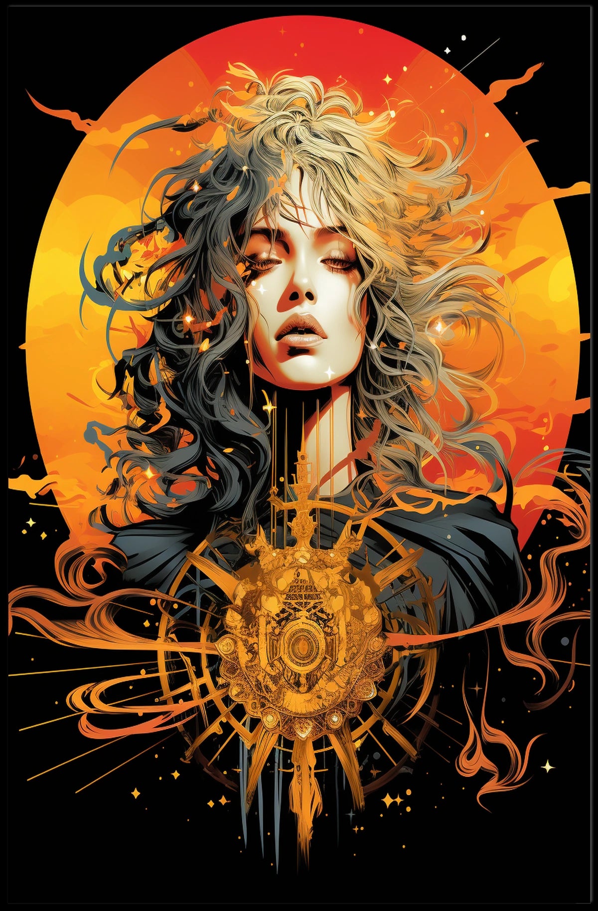 Dual Nature Surreal Fantasy Art Poster Print