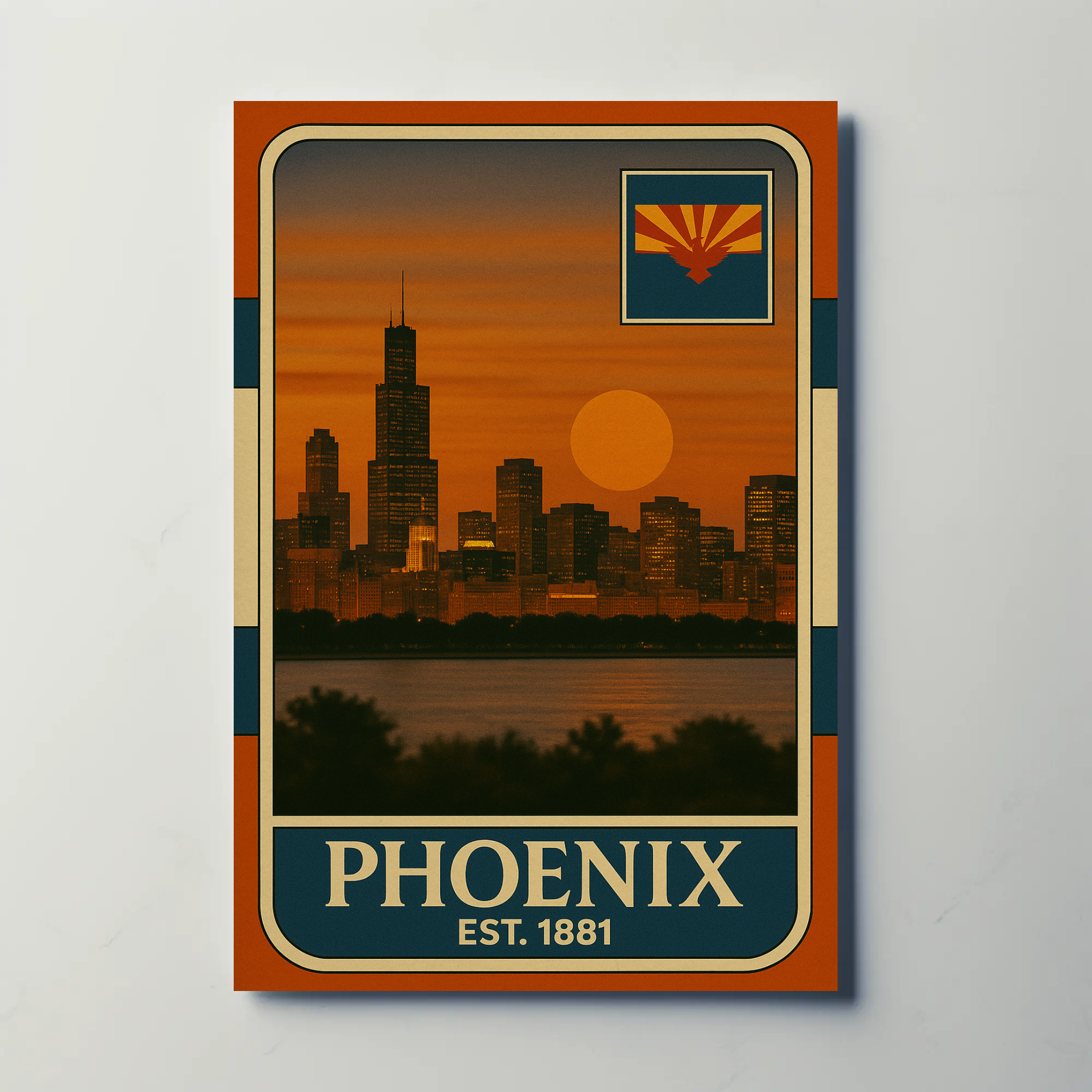 Vintage Philadelphia Skyline Art: Cultural Heritage Poster