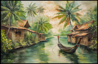Tropical Tranquility: Southeast Asian Waterway Poster