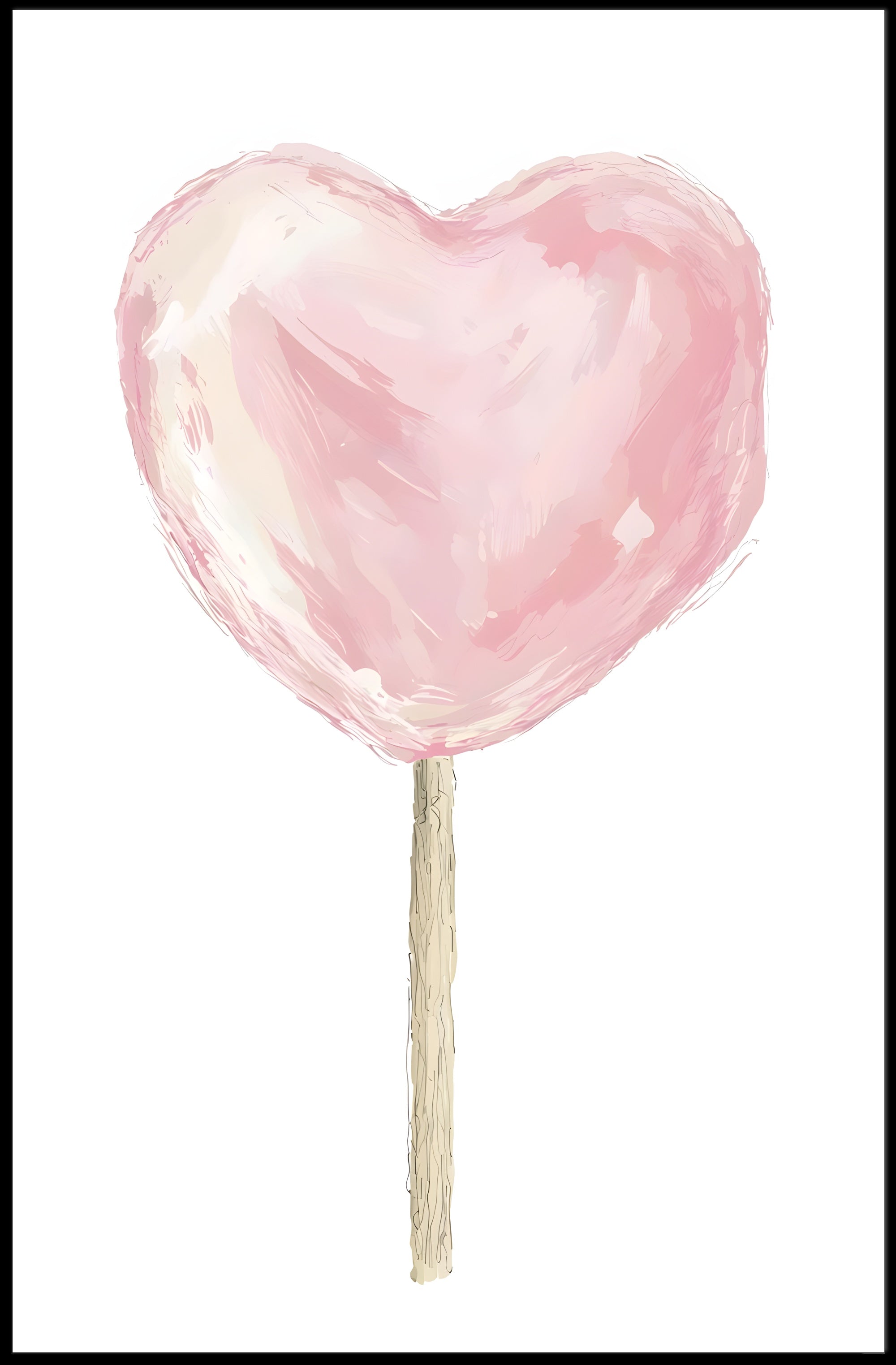 Heart Shaped Delight Poster Romantic Wall Art Print