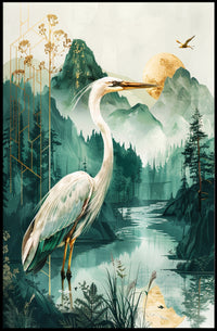 Tranquil Wilderness Art Print Poster for Home Decor PosterGoat