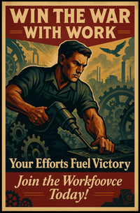 Win the War with Work Poster