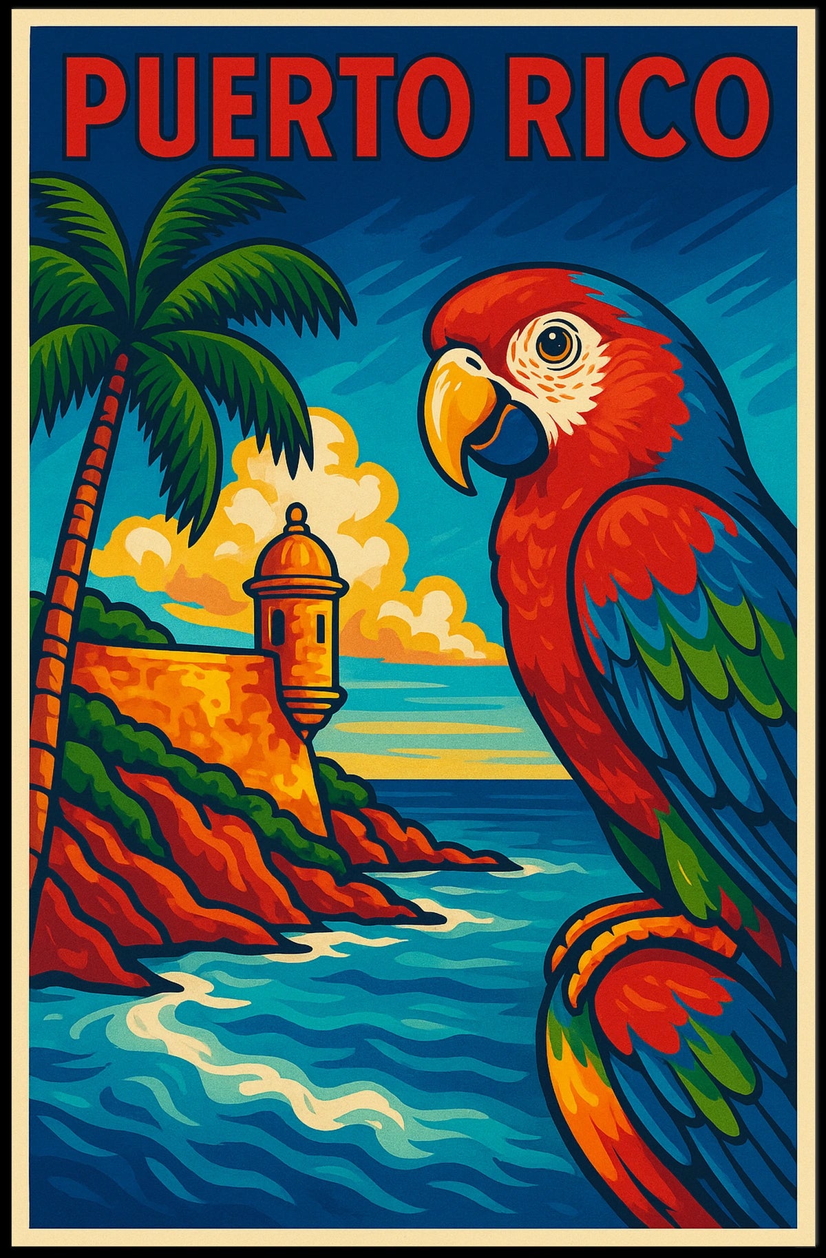 Vibrant Puerto Rico Poster