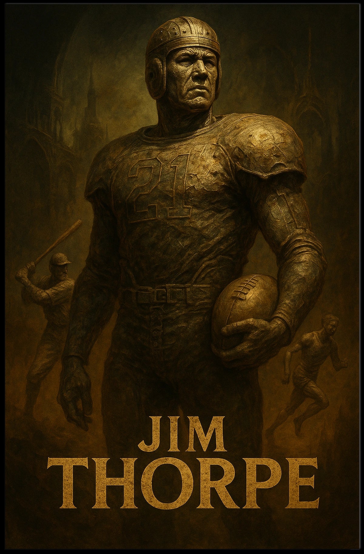 Jim Thorpe Athletic Legend Poster