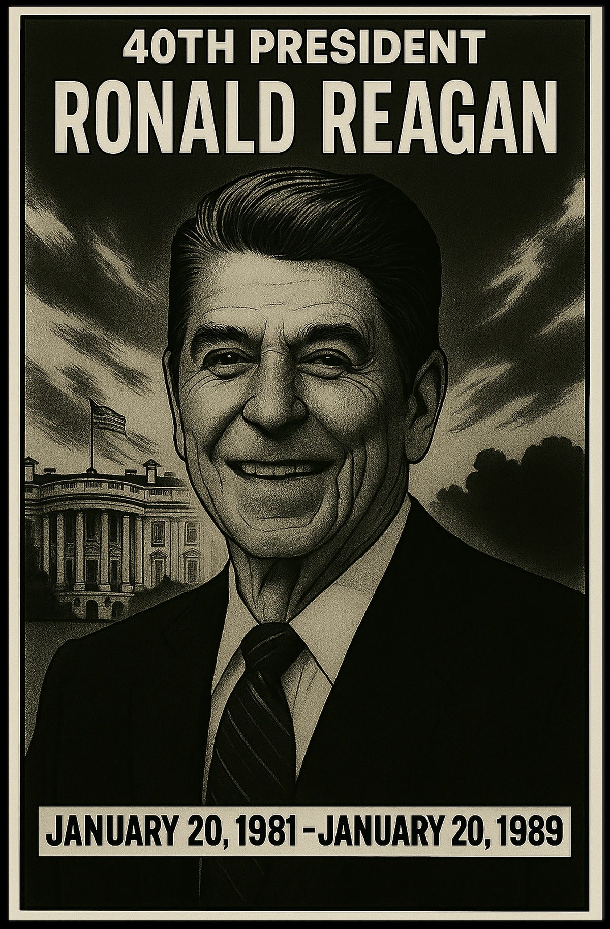 Ronald Reagan 40Th President Poster