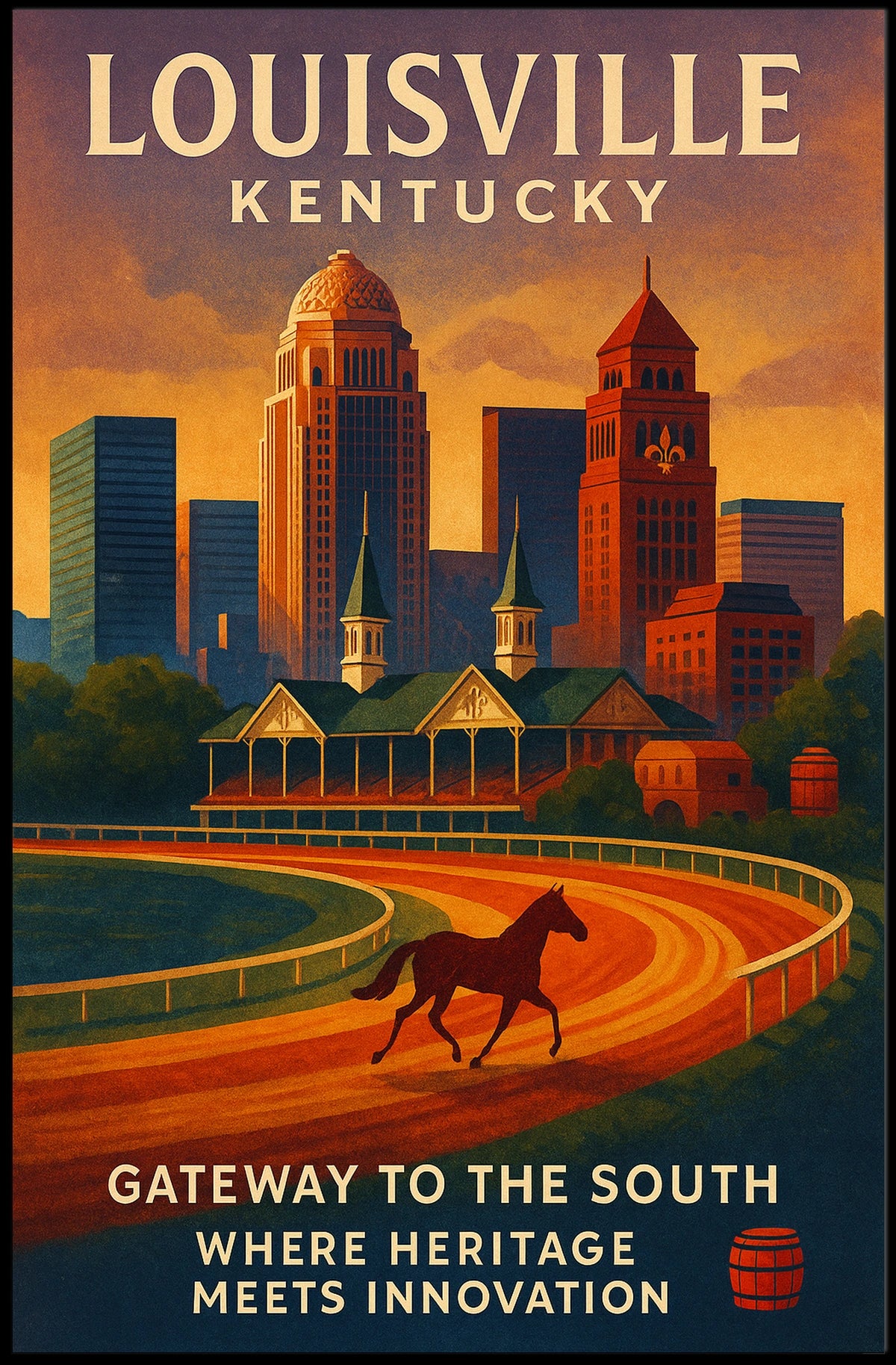Gateway to the South Louisville, Kentucky Poster