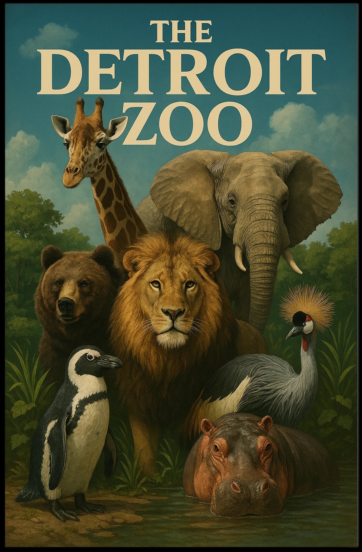 The Detroit Zoo Poster