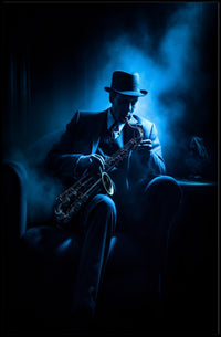 Saxophone in the Shadows Poster