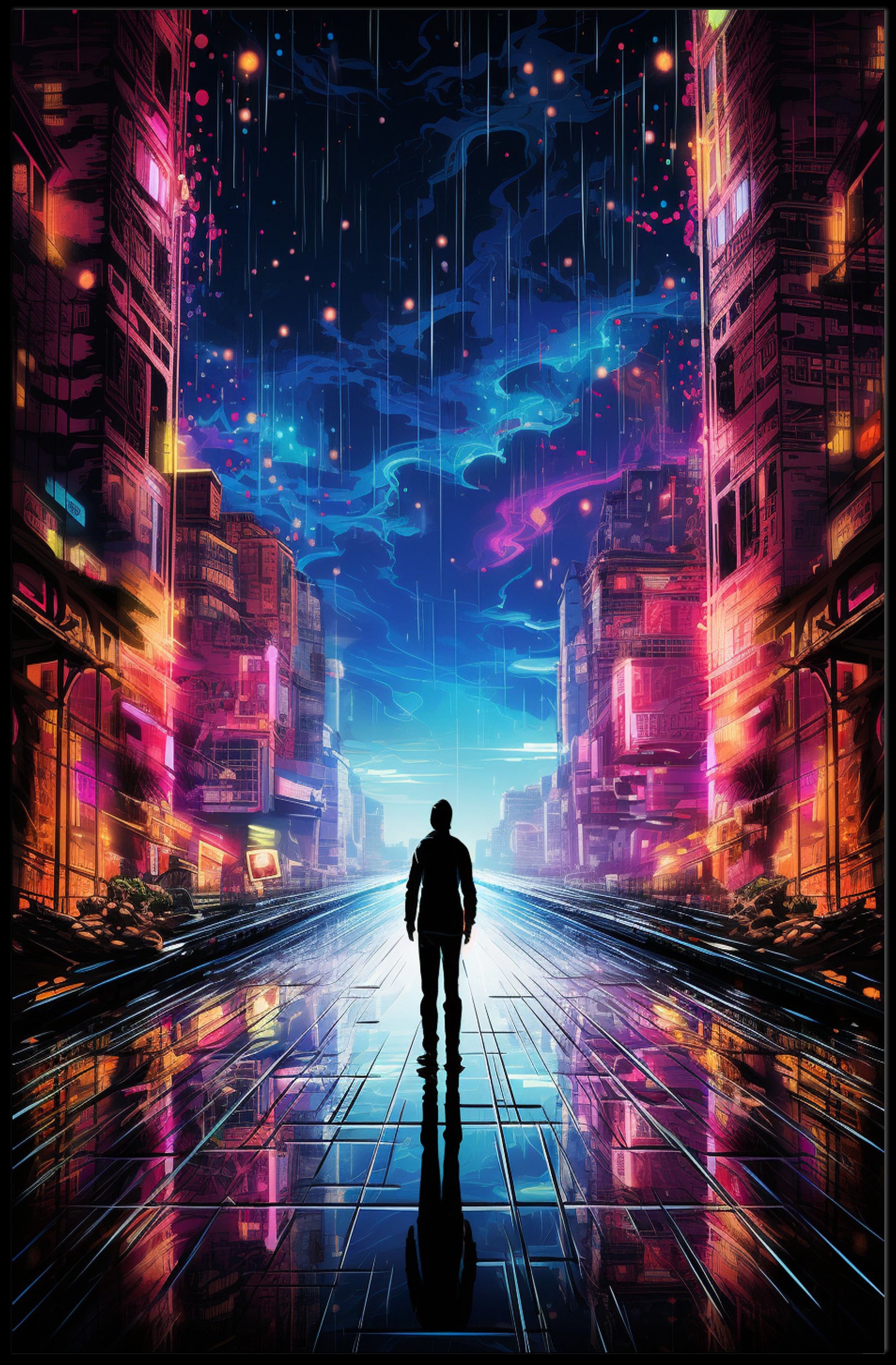 Neon City Dreams Poster