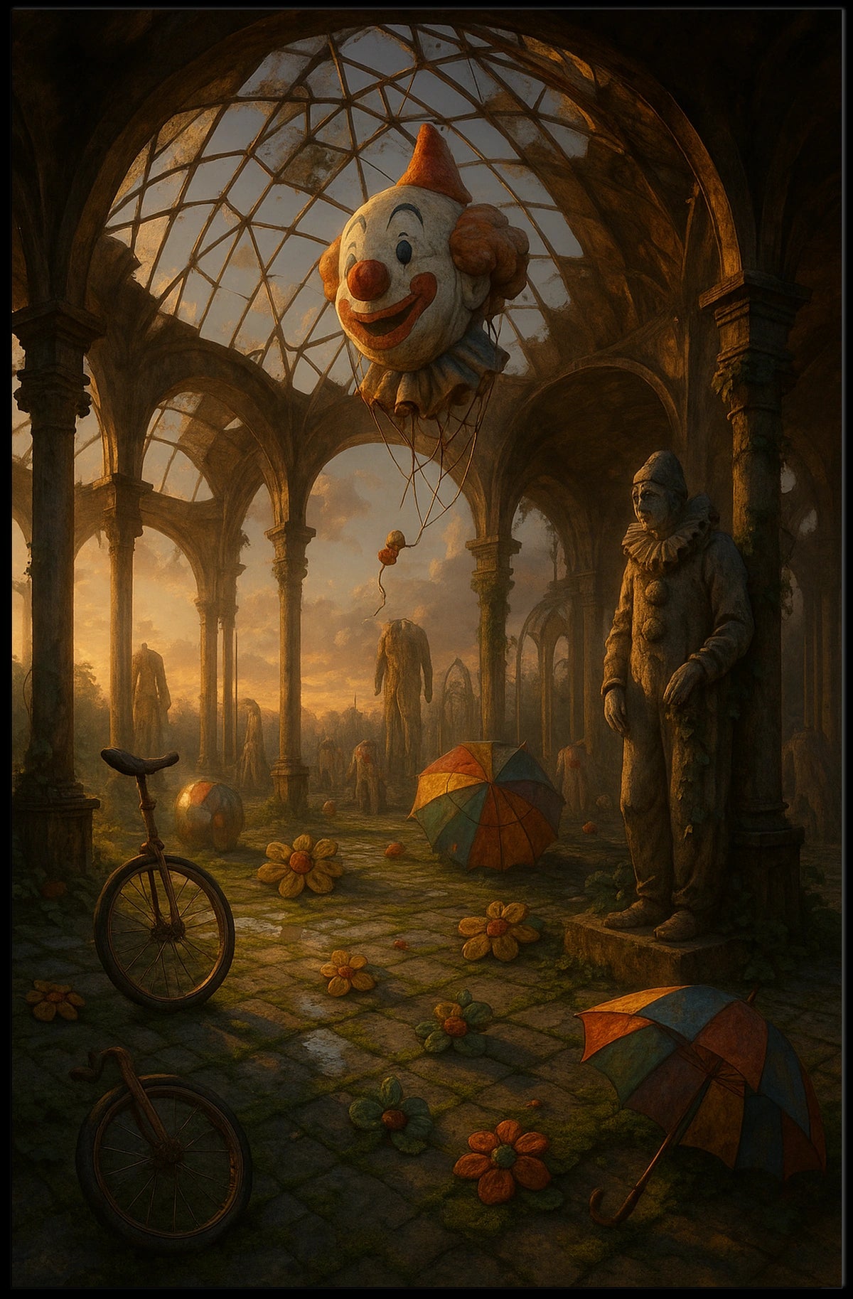 Surreal Circus Ruins Surreal Poster