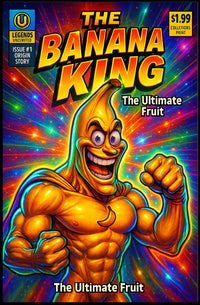 The Banana King Superhero Pop Culture Poster