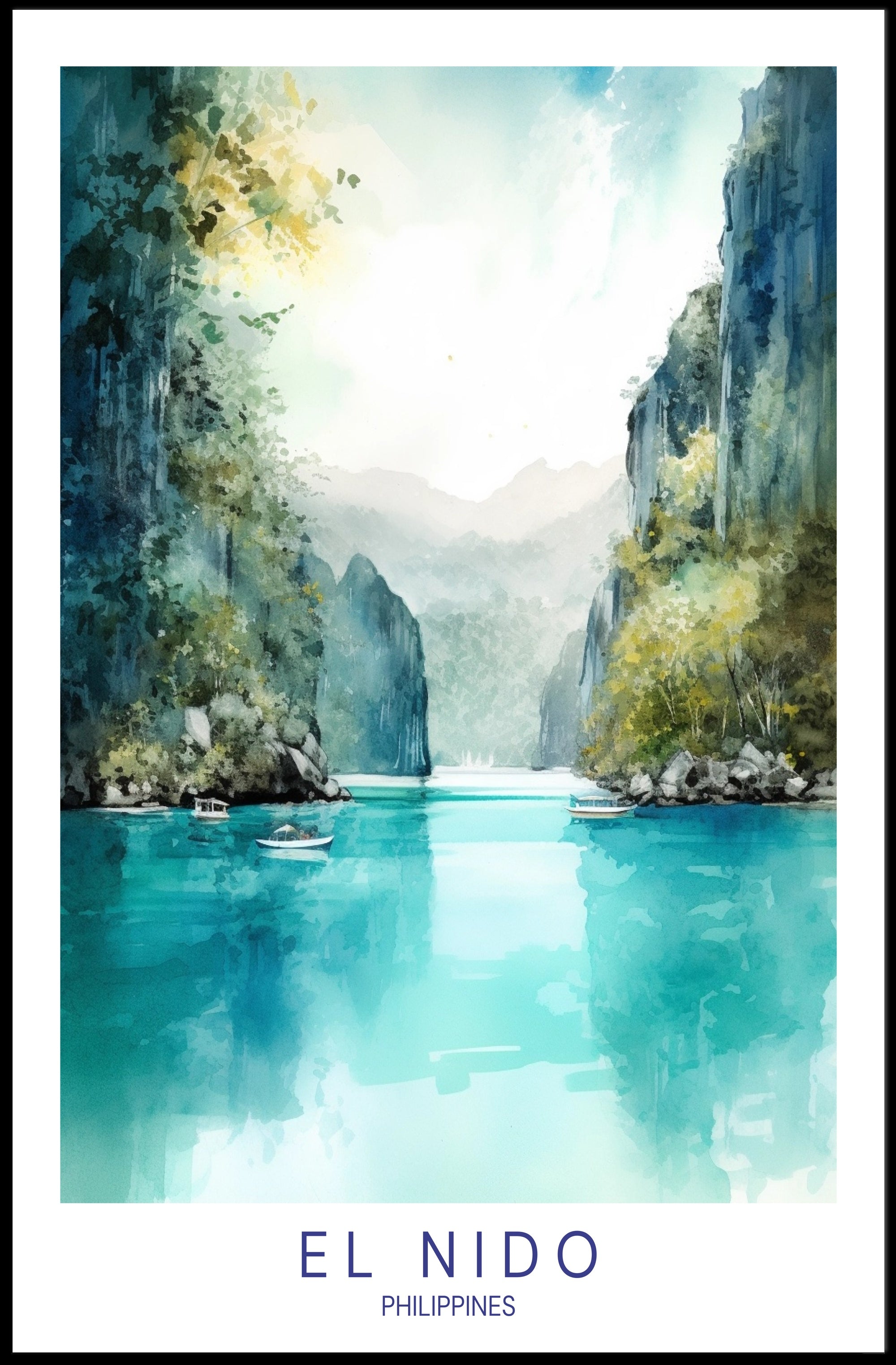 El Nido Tranquility Poster PosterGoat