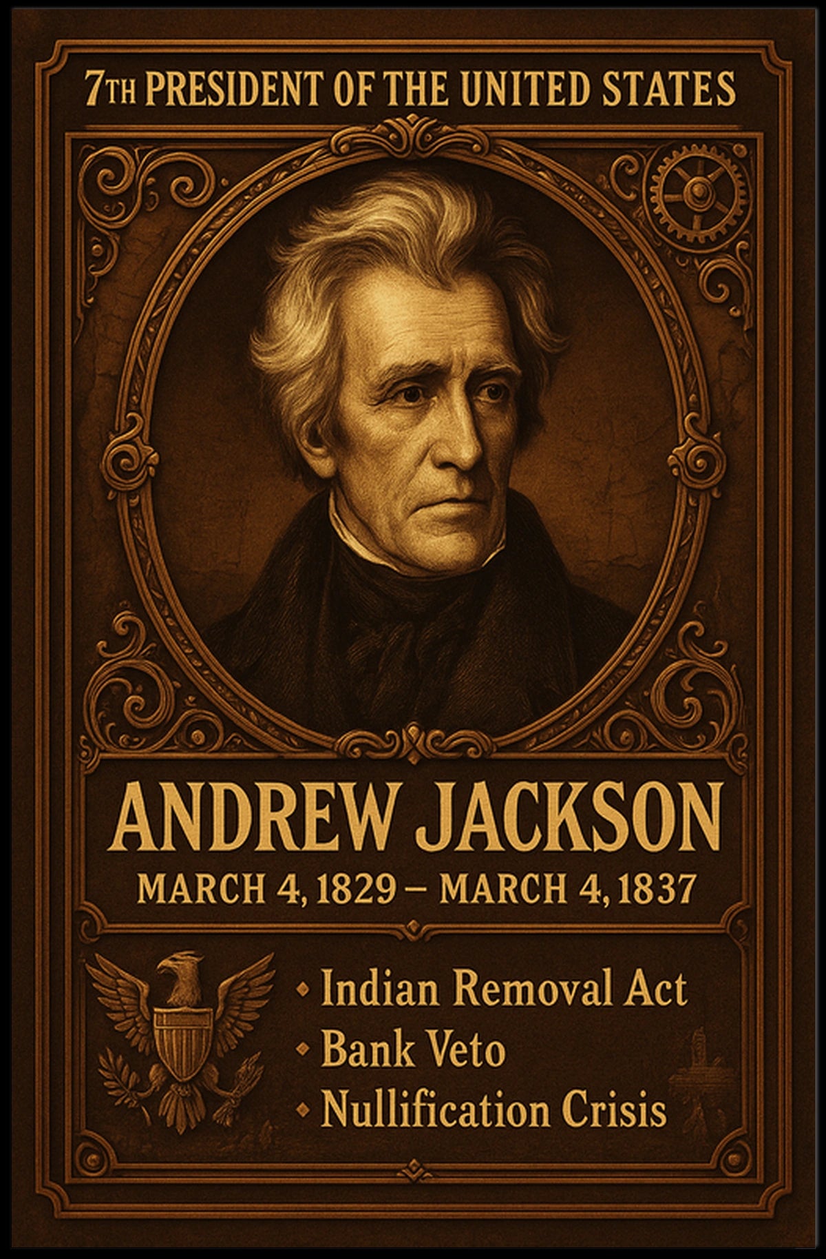 Andrew Jackson 7th President Poster