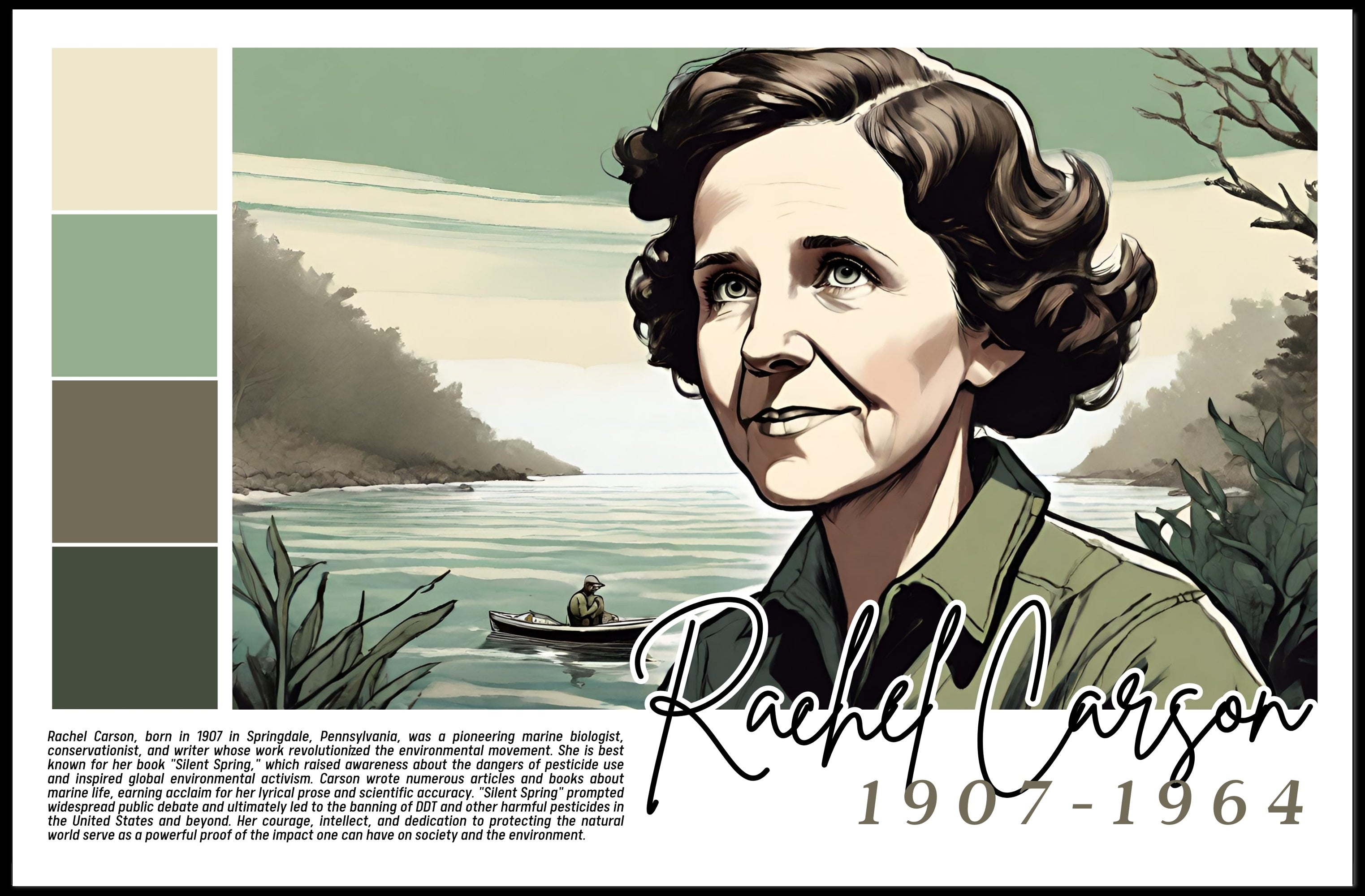 Rachel Carson: Legacy of Environmental Impact Poster