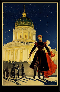 Enigmatic Night at the Grand Dome Poster